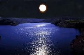 Muta la luna nel suo lago quieto