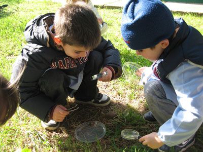 Nel giardino della scuola  