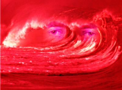 Il vecchio natante rosso
