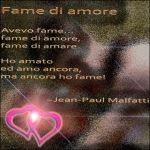 Fame di amore