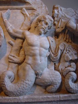 Il naufrago (con Tritone che addomestica le acque e pesci in rivolta)