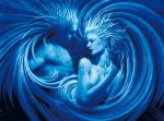 Blu tempesta di pelle