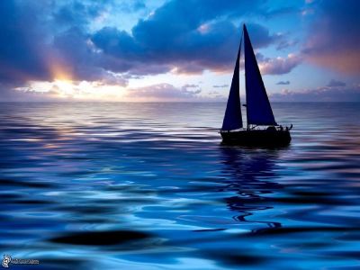 Barche in mezzo al mare