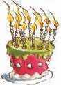 Candeline sulla torta