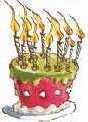 Candeline sulla torta
