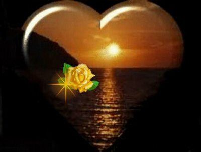 Tramonto d'amore sul mare