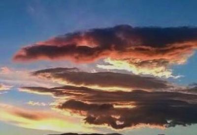 Fiammeggiante tramonto