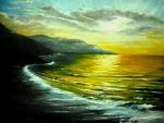 Il mare l'autunno un tramonto
