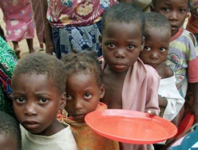 Un bambino congolese