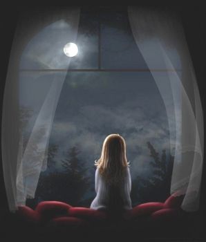 Come quella bambina che guarda la Luna