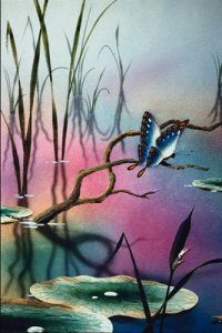 Farfalla sul ramo secco