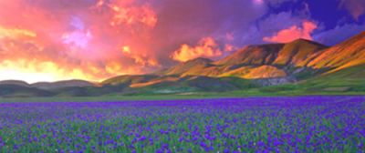 Sera di pioggia sull'Appennino