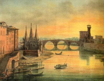 Sguardo sulla citt� in un giorno di vento impetuoso