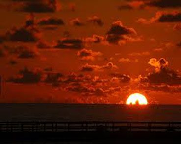 Debole luce d'un triste tramonto