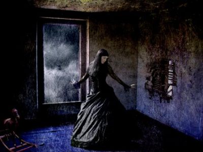 Notte solitaria e pioggia