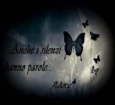 Il mio silenzio