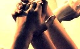 Put your hands above happiness