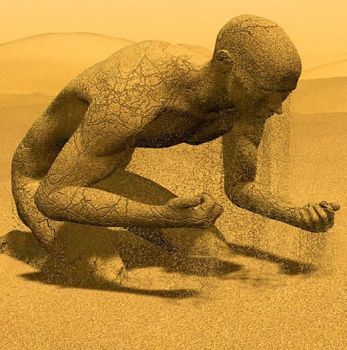 Mente nel vento in un corpo di sabbia