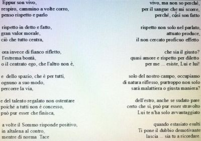 Trittesia di constatazioni e dubbi