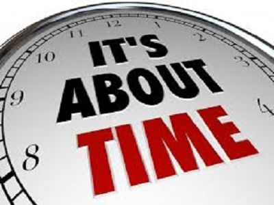 It�s about time