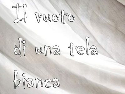 Il vuoto d�una tela bianca