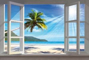 La finestra sulla spiaggia