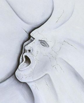 Fluorescenza dal madido gelo bianco