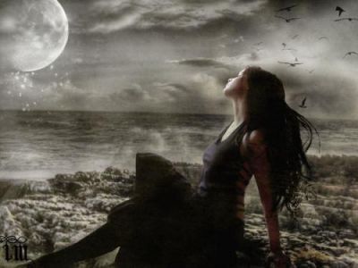 Notte muta di luna e stelle