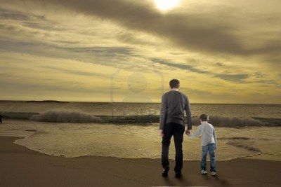 Un pap� con il cronometro  