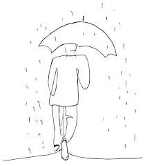 Triste � la pioggia