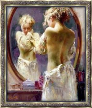 Immersa nello specchio