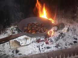 Le castagne sul fuoco