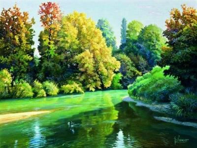 Nella strada di montagna