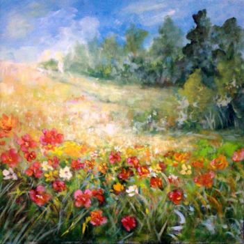 Il lento soffiare del vento sui papaveri