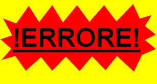 Io la perfezione dell'errore