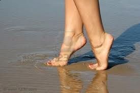 Su una spiaggia di marzo